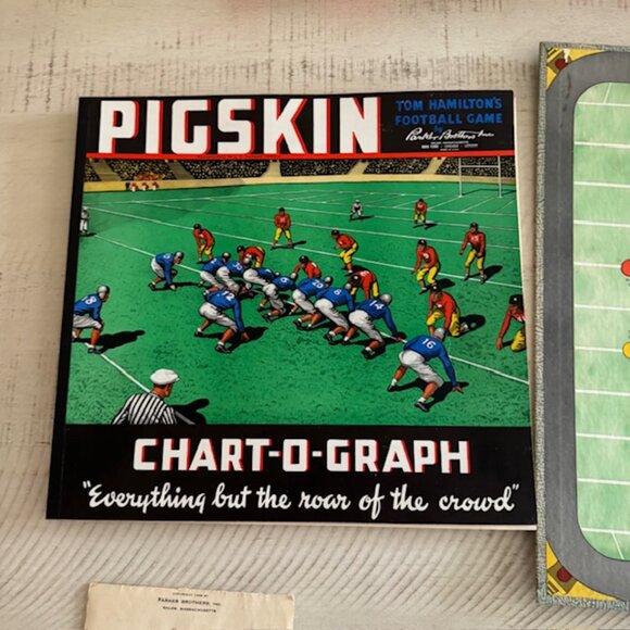 Rare, COMPLETE Vintage 1946 Parker Brothers Pigskin Board Game - Picture 6 of 15